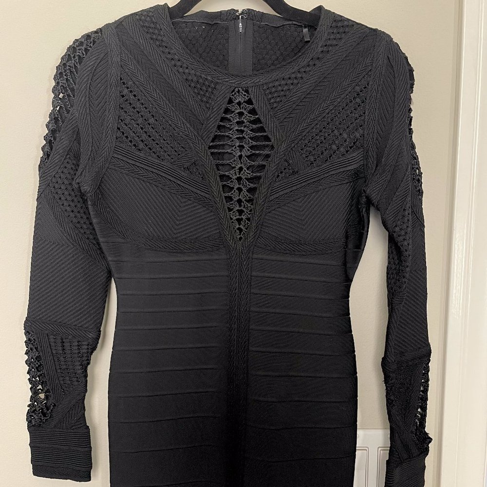 AMAZING Black Herve Leger Dress - Size Medium